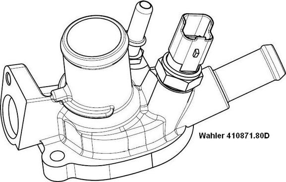 WAHLER 410871.80D - Термостат, охлаждающая жидкость avtokuzovplus.com.ua