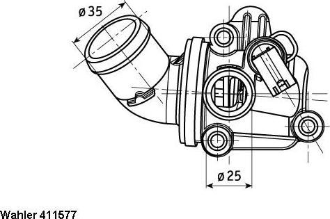 WAHLER 41157780D - Термостат, охолоджуюча рідина autocars.com.ua