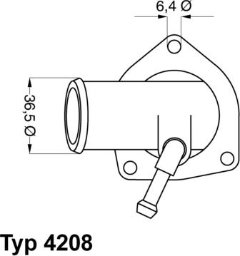 WAHLER 4208.92D - Термостат, охолоджуюча рідина autocars.com.ua