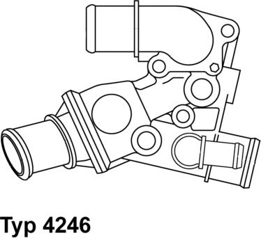 WAHLER 4246.80D - Термостат, охлаждающая жидкость autodnr.net