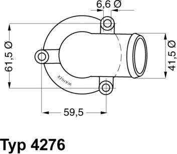 WAHLER 4276.87D - Термостат, охлаждающая жидкость avtokuzovplus.com.ua