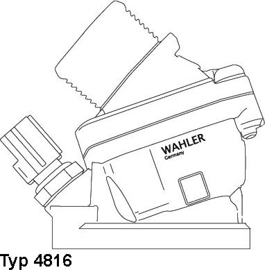 WAHLER 4816.90D - Термостат, охолоджуюча рідина autocars.com.ua