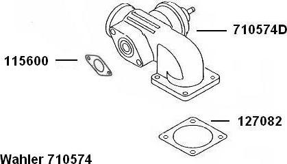 WAHLER 710574D - Клапан повернення ОГ autocars.com.ua