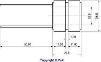 WAI 28-1853 - Контактна кільце, генератор autocars.com.ua