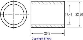 WAI 62-1601 - Втулка, вал стартера avtokuzovplus.com.ua