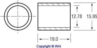 WAI 62-6500 - Втулка, вал стартера autocars.com.ua