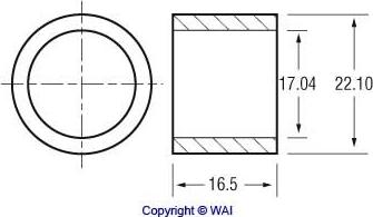 WAI 62-83600 - Втулка, вал стартера avtokuzovplus.com.ua