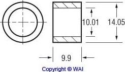 WAI 62-91300 - Втулка, вал стартера autocars.com.ua