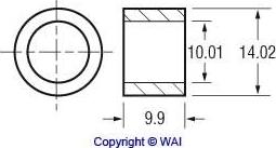 WAI 62-91308 - Втулка, вал стартера autocars.com.ua