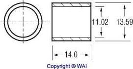 WAI 62-91400 - Втулка, вал стартера autocars.com.ua