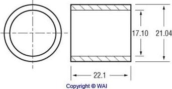 WAI 62-92600 - Втулка, вал стартера avtokuzovplus.com.ua