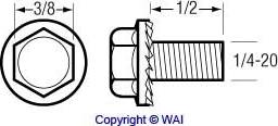 WAI 84-1402 - Болт avtokuzovplus.com.ua
