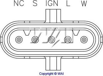 WAI IB558 - Регулятор напруги генератора autocars.com.ua