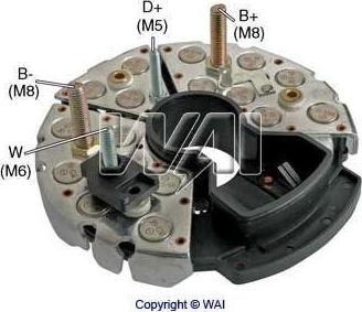 WAI IBR547 - Випрямляч, генератор autocars.com.ua