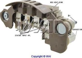 WAI IMR10094 - Выпрямитель, генератор avtokuzovplus.com.ua