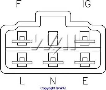 WAI IN562 - Регулятор напруги генератора autocars.com.ua