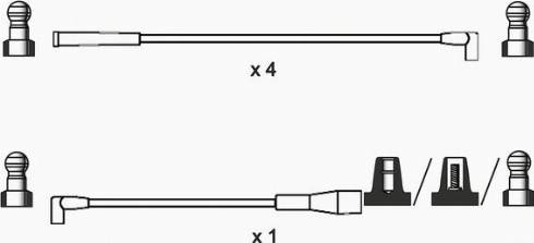 WAI ISL007 - Комплект проводів запалювання autocars.com.ua