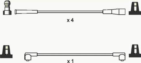 WAI ISL010 - Комплект проводів запалювання autocars.com.ua