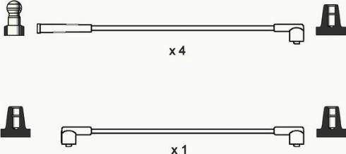 WAI ISL015 - Комплект проводів запалювання autocars.com.ua