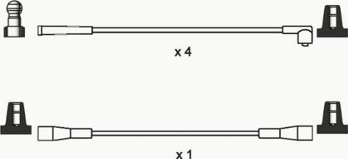 WAI ISL016 - Комплект проводів запалювання autocars.com.ua