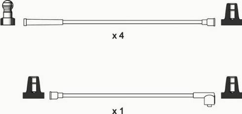 WAI ISL027 - Комплект проводів запалювання autocars.com.ua