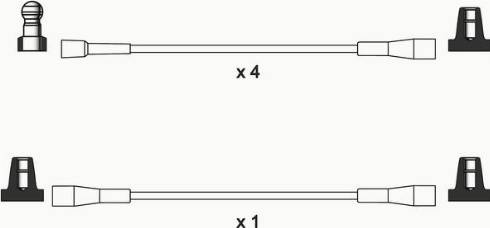 WAI ISL035 - Комплект проводів запалювання autocars.com.ua