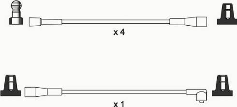 WAI ISL040 - Комплект проводів запалювання autocars.com.ua