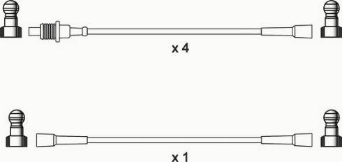 WAI ISL063 - Комплект проводів запалювання autocars.com.ua