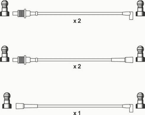 WAI ISL064 - Комплект проводів запалювання autocars.com.ua