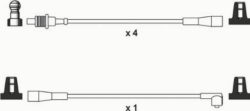 WAI ISL066 - Комплект проводів запалювання autocars.com.ua