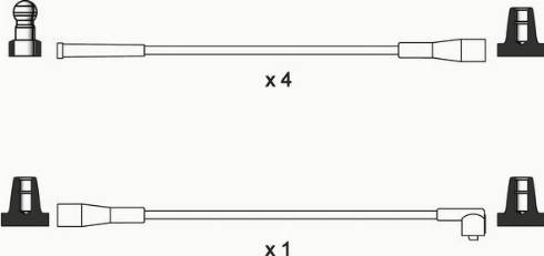 WAI ISL074 - Комплект проводів запалювання autocars.com.ua