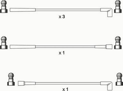 WAI ISL079 - Комплект проводів запалювання autocars.com.ua