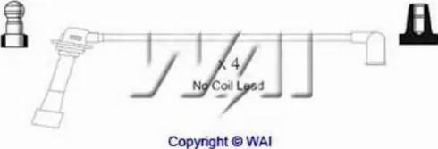 WAI ISL106 - Комплект проводів запалювання autocars.com.ua