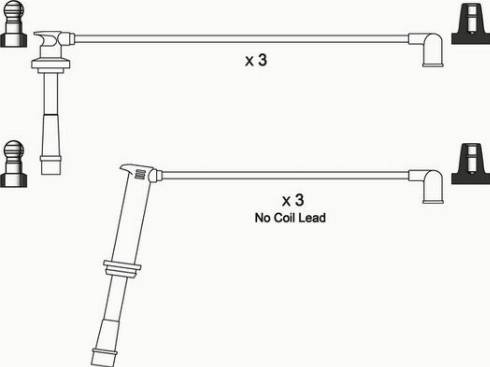 WAI ISL124 - Комплект проводів запалювання autocars.com.ua