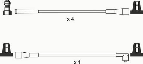 WAI ISL134 - Комплект проводів запалювання autocars.com.ua