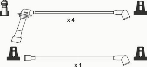 WAI ISL136 - Комплект проводів запалювання autocars.com.ua