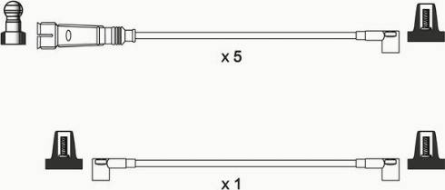 WAI ISL152 - Комплект проводів запалювання autocars.com.ua