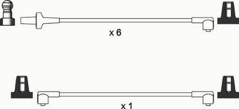 WAI ISL157 - Комплект проводів запалювання autocars.com.ua