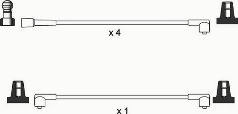WAI ISL160 - Комплект проводів запалювання autocars.com.ua