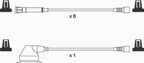 WAI ISL166 - Комплект проводів запалювання autocars.com.ua
