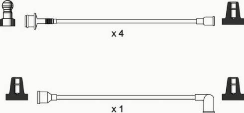 WAI ISL167 - Комплект проводів запалювання autocars.com.ua