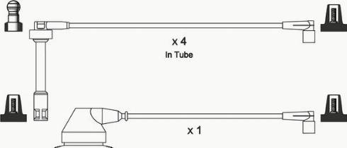 WAI ISL202 - Комплект проводів запалювання autocars.com.ua