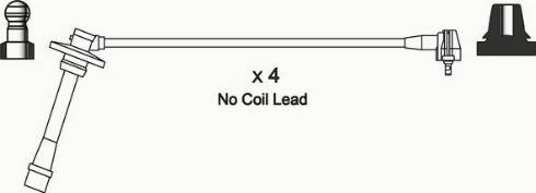 WAI ISL208 - Комплект проводів запалювання autocars.com.ua