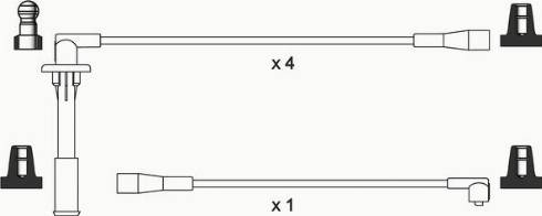 WAI ISL213 - Комплект проводів запалювання autocars.com.ua