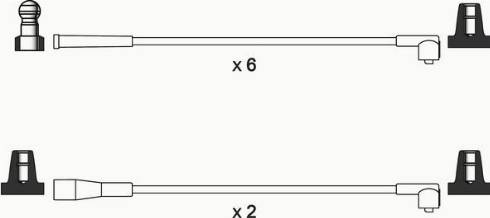 WAI ISL225 - Комплект проводів запалювання autocars.com.ua