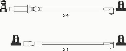 WAI ISL228 - Комплект проводів запалювання autocars.com.ua