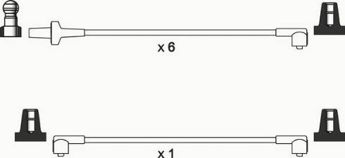 WAI ISL239 - Комплект проводів запалювання autocars.com.ua