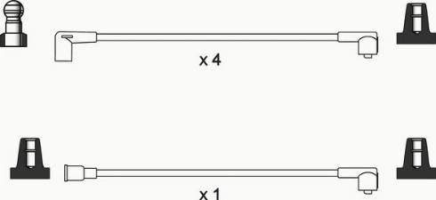 WAI ISL245 - Комплект проводів запалювання autocars.com.ua