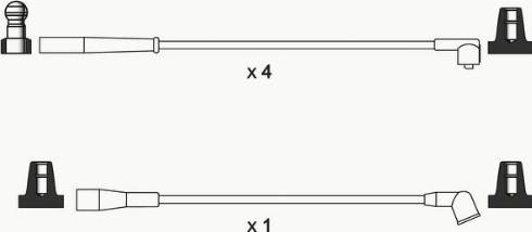WAI ISL249 - Комплект проводів запалювання autocars.com.ua