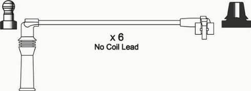 WAI ISL255 - Комплект проводів запалювання autocars.com.ua